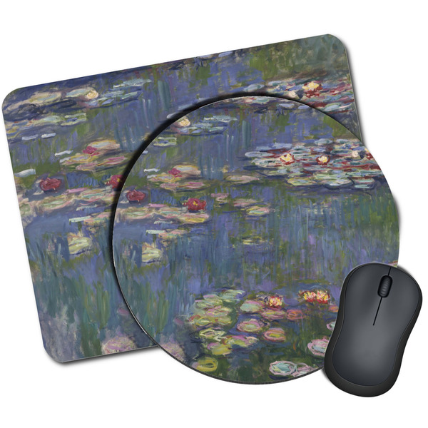Custom Water Lilies by Claude Monet Mouse Pad