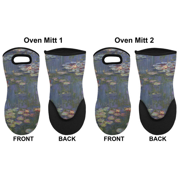 Water Lilies by Claude Monet Neoprene Oven Mitt - Set of 2 - Approval
