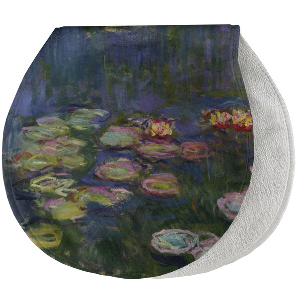 Custom Water Lilies by Claude Monet Burp Pad - Velour