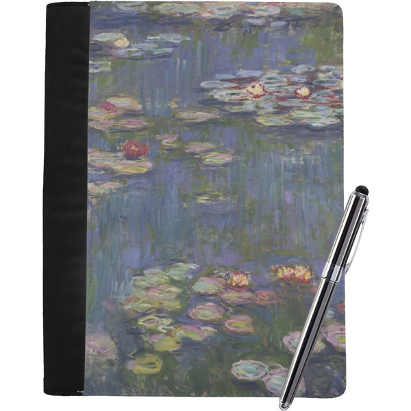 Custom Water Lilies by Claude Monet Notebook Padfolio - Large
