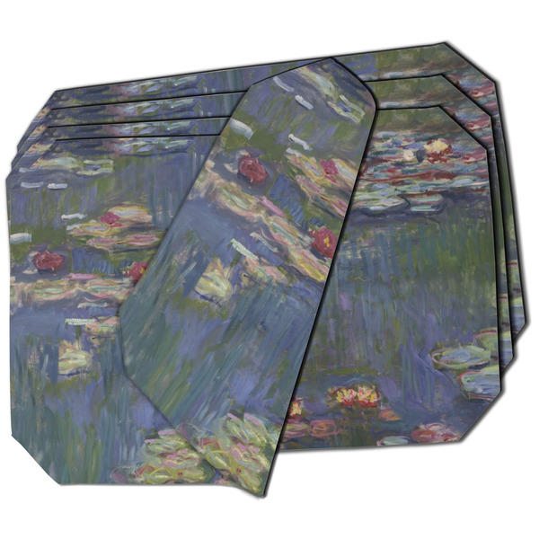 Custom Water Lilies by Claude Monet Dining Table Mat - Octagon - Set of 4 (Double-SIded)