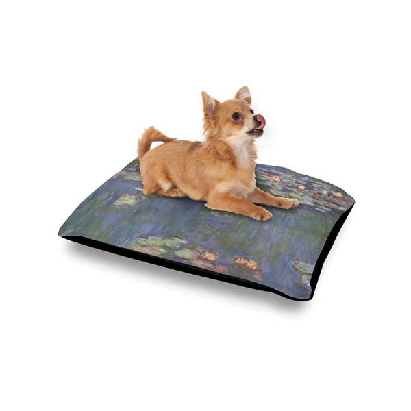 Water Lilies by Claude Monet Outdoor Dog Beds - Small - IN CONTEXT