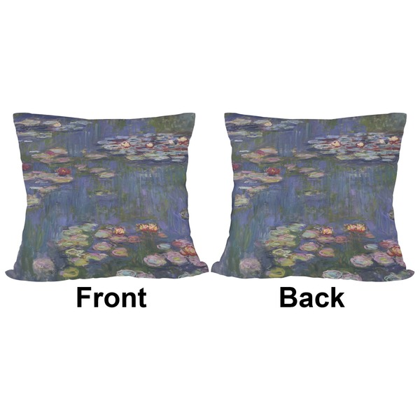 Water Lilies by Claude Monet Outdoor Pillow - 18x18
