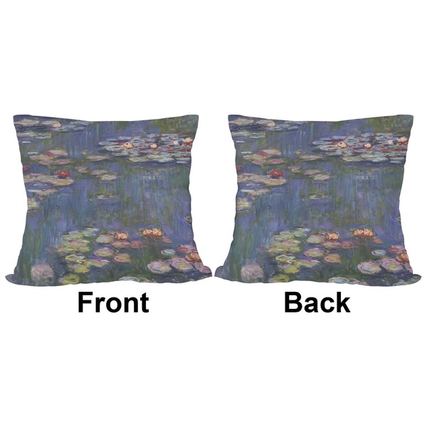 Water Lilies by Claude Monet Outdoor Pillow - 20x20