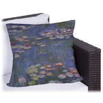 Water Lilies by Claude Monet Outdoor Pillow