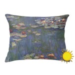Water Lilies by Claude Monet Outdoor Throw Pillow (Rectangular)