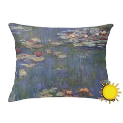 Water Lilies by Claude Monet Outdoor Throw Pillow (Rectangular)
