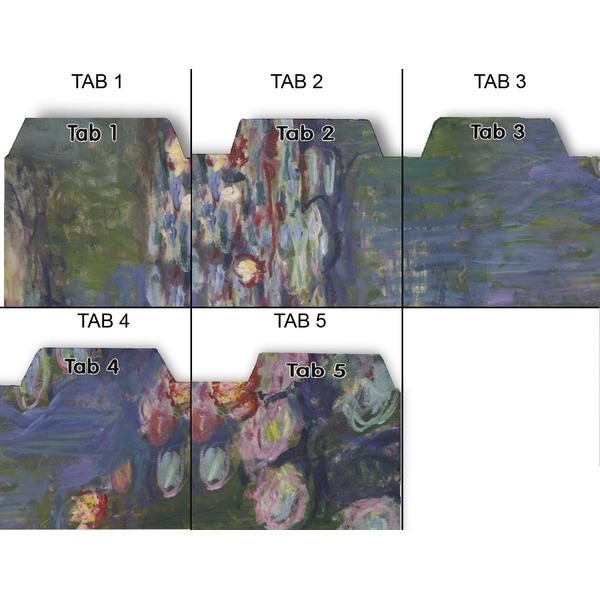 Water Lilies by Claude Monet Page Dividers - Set of 5 - Approval