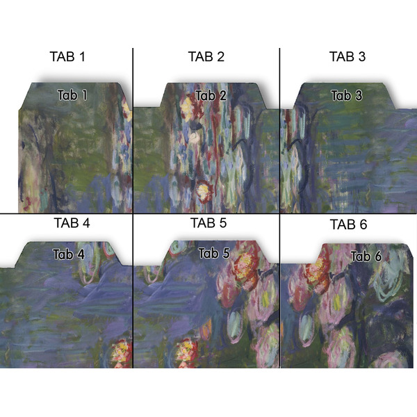 Water Lilies by Claude Monet Page Dividers - Set of 6 - Approval