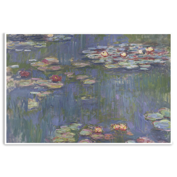 Custom Water Lilies by Claude Monet Disposable Paper Placemats