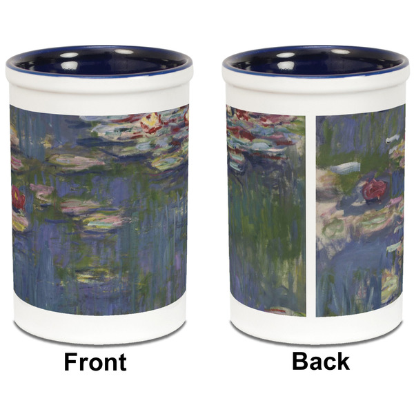 Water Lilies by Claude Monet Pencil Holder - Blue - approval