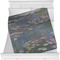 Water Lilies by Claude Monet Minky Blanket - Toddler / Throw - 60"x50" - Single Sided
