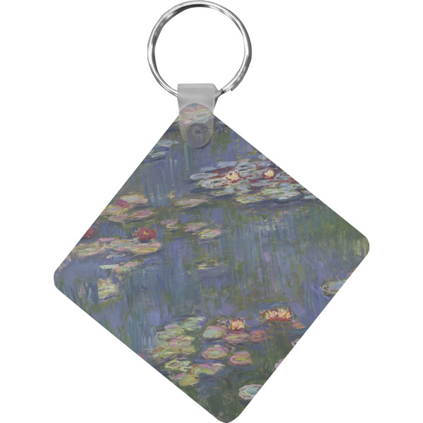 Custom Water Lilies by Claude Monet Diamond Plastic Keychain