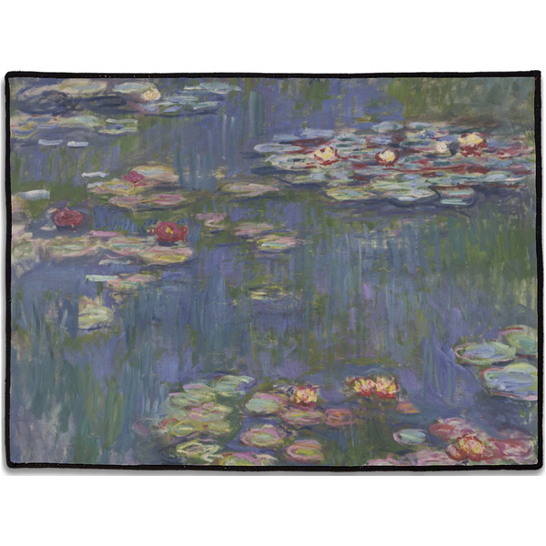 Custom Water Lilies by Claude Monet Door Mat - 24"x18"