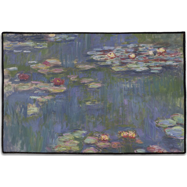 Custom Water Lilies by Claude Monet Door Mat - 36"x24"