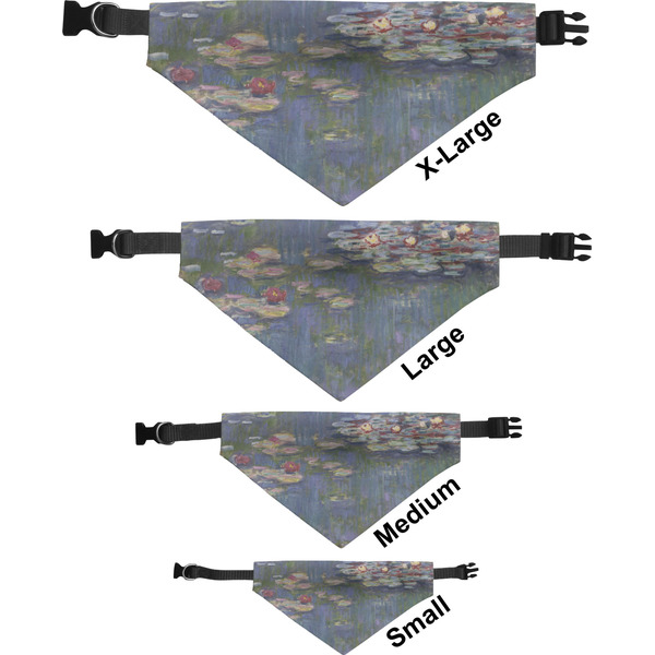 Water Lilies by Claude Monet Pet Bandana Sizes