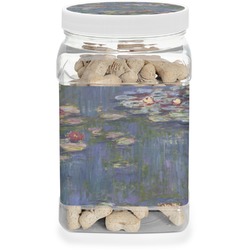 Water Lilies by Claude Monet Dog Treat Jar