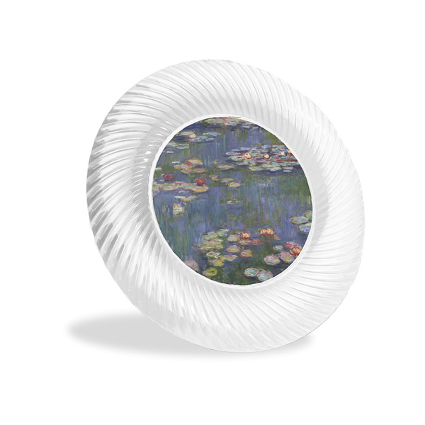 Custom Water Lilies by Claude Monet Plastic Party Appetizer & Dessert Plates - 6"
