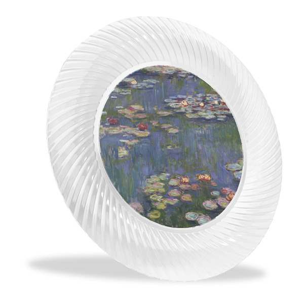 Custom Water Lilies by Claude Monet Plastic Party Dinner Plates - 10"