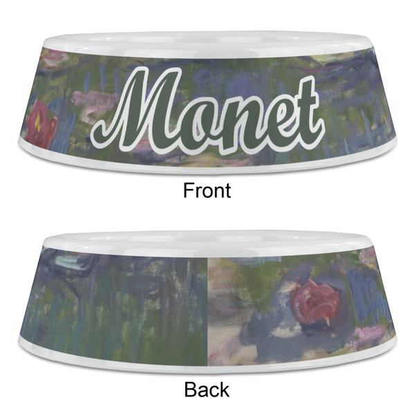 Water Lilies by Claude Monet Plastic Pet Bowls - Large - APPROVAL