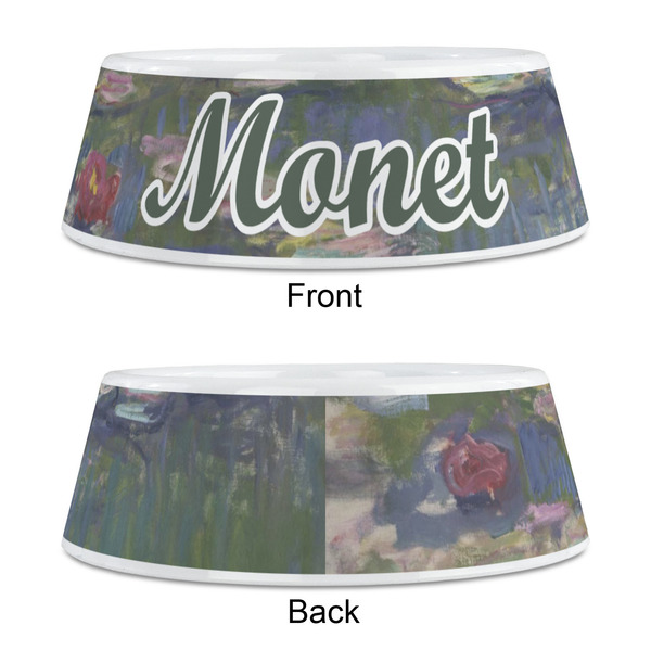 Water Lilies by Claude Monet Plastic Pet Bowls - Medium - APPROVAL