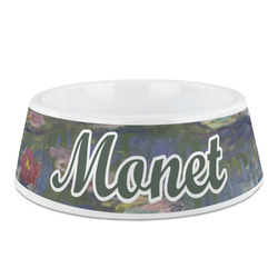 Water Lilies by Claude Monet Plastic Dog Bowl