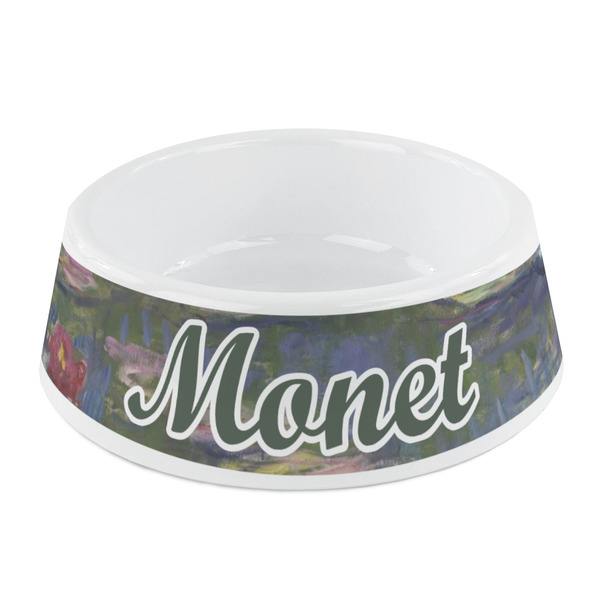 Custom Water Lilies by Claude Monet Plastic Dog Bowl - Small