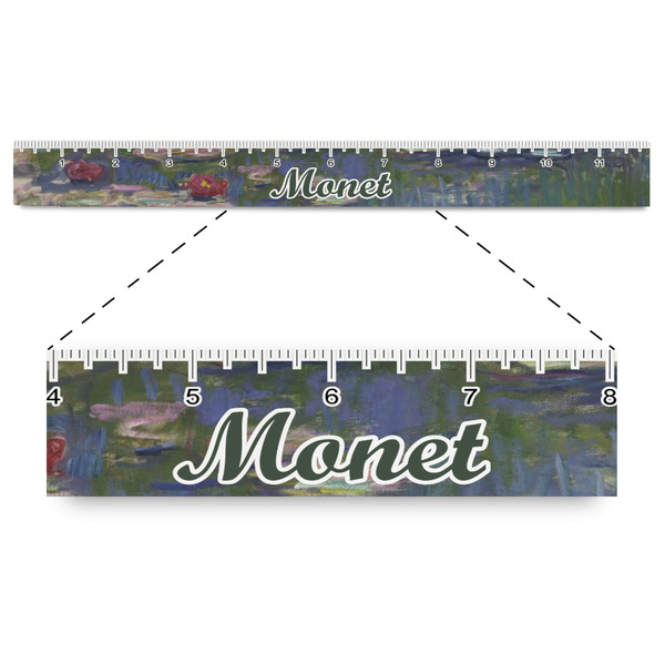 Custom Water Lilies by Claude Monet Plastic Ruler - 12"