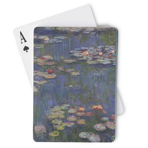 Custom Water Lilies by Claude Monet Playing Cards