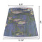 Water Lilies by Claude Monet Poly Film Empire Lampshade - Dimensions