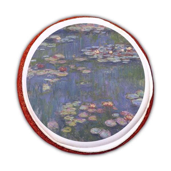 Water Lilies by Claude Monet Printed Icing Circle - Medium - On Cookie