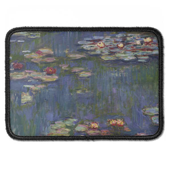 Custom Water Lilies by Claude Monet Iron On Rectangle Patch