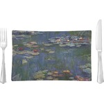 Water Lilies by Claude Monet Rectangular Glass Lunch / Dinner Plate - Single or Set