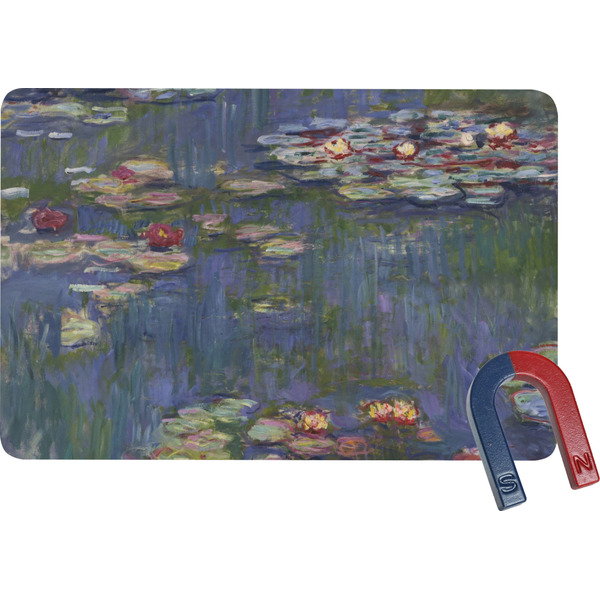 Custom Water Lilies by Claude Monet Rectangular Fridge Magnet