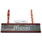 Water Lilies by Claude Monet Red Mahogany Nameplates with Business Card Holder - Straight