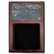 Water Lilies by Claude Monet Red Mahogany Sticky Note Holder - Flat