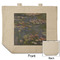 Water Lilies by Claude Monet Reusable Cotton Grocery Bag - Front & Back View