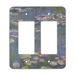 Water Lilies by Claude Monet Rocker Style Light Switch Cover - Two Switch