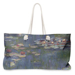 Water Lilies by Claude Monet Large Tote Bag with Rope Handles