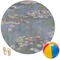 Water Lilies by Claude Monet Round Beach Towel