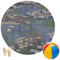 Water Lilies by Claude Monet Round Beach Towel