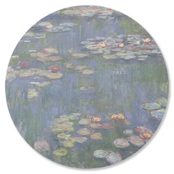 Water Lilies by Claude Monet Round Rubber Backed Coaster