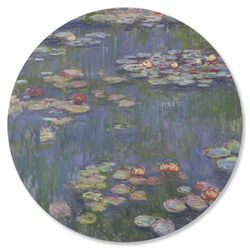 Water Lilies by Claude Monet Round Rubber Backed Coaster
