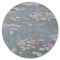 Water Lilies by Claude Monet Round Coaster Rubber Back - Single