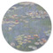 Water Lilies by Claude Monet Round Rubber Backed Coaster