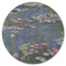 Water Lilies by Claude Monet Round Rubber Backed Coaster