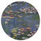 Water Lilies by Claude Monet Round Fridge Magnet - FRONT