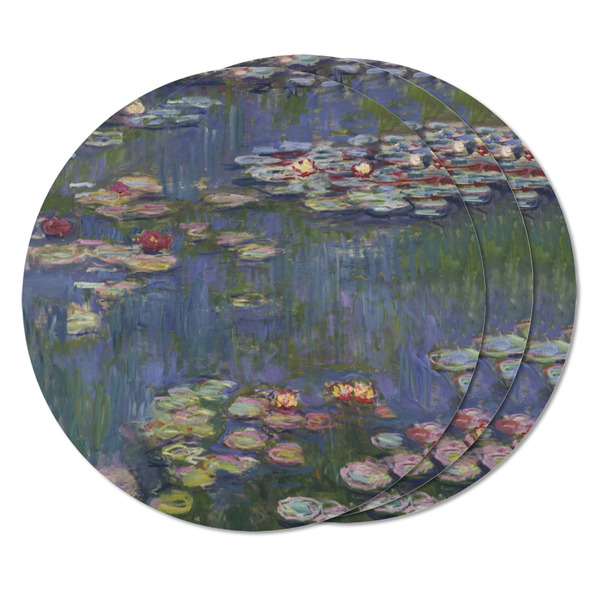 Water Lilies by Claude Monet Round Fridge Magnet - THREE