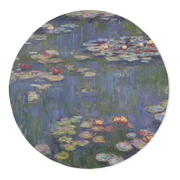 Custom Water Lilies by Claude Monet 5' Round Indoor Area Rug