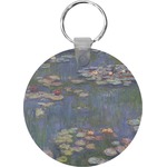 Water Lilies by Claude Monet Round Plastic Keychain